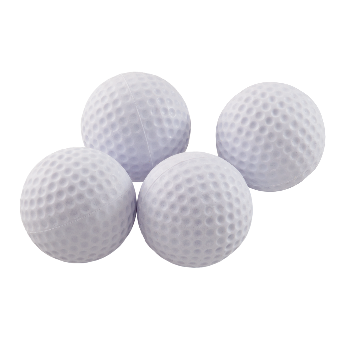 E.V.A. Rubber Short Flight Practice Golf Balls 4 Pack Golf Store Outlet