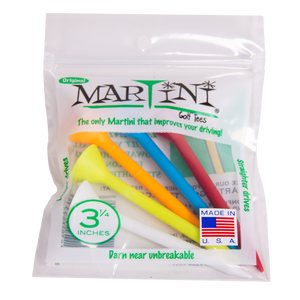 Martini Tees- Martini Shaker With 24 Original 3 1/4" Golf Tees